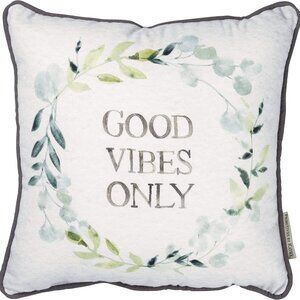 primitive by kathy Pillow - Good Vibes Only